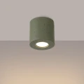 Lampa sufitowa ORBIS beton zielona oliwka plafon SL.1841 SOLLUX LIGHTING