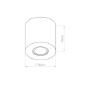 Lampa sufitowa ORBIS beton zielona oliwka plafon SL.1841 SOLLUX LIGHTING