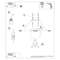 Lampa sufitowa ORBIS beton beżowa plafon SL.1842 SOLLUX LIGHTING