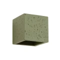 Lampa ścienna QUAD beton zielona oliwka kinkiet SL.1843 SOLLUX LIGHTING