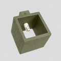 Lampa ścienna QUAD beton zielona oliwka kinkiet SL.1843 SOLLUX LIGHTING