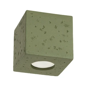Lampa sufitowa QUAD beton zielona oliwka plafon SL.1845 SOLLUX LIGHTING