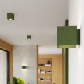 Lampa sufitowa QUAD beton zielona oliwka plafon SL.1845 SOLLUX LIGHTING