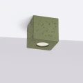Lampa sufitowa QUAD beton zielona oliwka plafon SL.1845 SOLLUX LIGHTING
