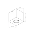 Lampa sufitowa QUAD beton beżowa plafon SL.1846 SOLLUX LIGHTING