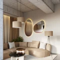 Lampa podłogowa NEVIA taupe lampa stojąca SL.1853 SOLLUX LIGHTING