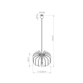 Lampa wisząca MULA 45 granatowa zwis SL.1862 SOLLUX LIGHTING