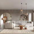 Lampa podłogowa MULA 45 beżowa lampa stojąca SL.1863 SOLLUX LIGHTING