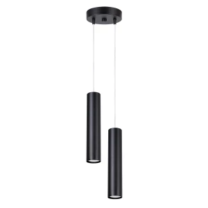 Lampa wisząca LAGOS 2P czarna zwis SL.1869 SOLLUX LIGHTING