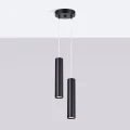 Lampa wisząca LAGOS 2P czarna zwis SL.1869 SOLLUX LIGHTING