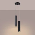 Lampa wisząca LAGOS 2P czarna zwis SL.1869 SOLLUX LIGHTING