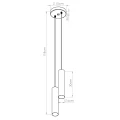 Lampa wisząca LAGOS 2P czarna zwis SL.1869 SOLLUX LIGHTING