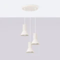 Lampa wisząca ESTRIA 3P beżowa zwis SL.1871 SOLLUX LIGHTING