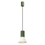Lampa wisząca ESTRIA 1 beżowa/zielona oliwka zwis SL.1872 SOLLUX LIGHTING