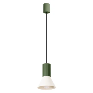 Lampa wisząca ESTRIA 1 beżowa/zielona oliwka zwis SL.1872 SOLLUX LIGHTING