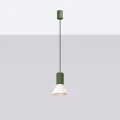 Lampa wisząca ESTRIA 1 beżowa/zielona oliwka zwis SL.1872 SOLLUX LIGHTING