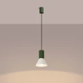 Lampa wisząca ESTRIA 1 beżowa/zielona oliwka zwis SL.1872 SOLLUX LIGHTING