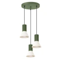 Lampa wisząca ESTRIA 3P beżowa/zielona oliwka zwis SL.1873 SOLLUX LIGHTING