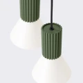 Lampa wisząca ESTRIA 3P beżowa/zielona oliwka zwis SL.1873 SOLLUX LIGHTING