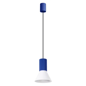 Lampa wisząca ESTRIA 1 biała/ultramaryna zwis SL.1874 SOLLUX LIGHTING