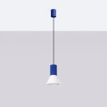 Lampa wisząca ESTRIA 1 biała/ultramaryna zwis SL.1874 SOLLUX LIGHTING