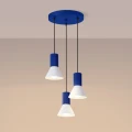 Lampa wisząca ESTRIA 3P biała/ultramaryna zwis SL.1875 SOLLUX LIGHTING