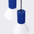 Lampa wisząca ESTRIA 3P biała/ultramaryna zwis SL.1875 SOLLUX LIGHTING