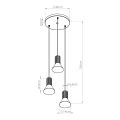 Lampa wisząca ESTRIA 3P biała/ultramaryna zwis SL.1875 SOLLUX LIGHTING