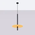 Lampa wisząca FELTRO 1 czarna/żółta zwis SL.1880 SOLLUX LIGHTING