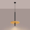 Lampa wisząca FELTRO 1 czarna/żółta zwis SL.1880 SOLLUX LIGHTING