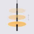Lampa wisząca FELTRO 1 czarna/żółta zwis SL.1880 SOLLUX LIGHTING