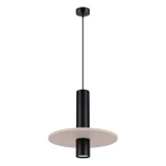 Lampa wisząca PELTA 1 czarna/beżowa zwis SL.1882 SOLLUX LIGHTING