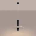 Lampa wisząca PELTA 1 czarna/beżowa zwis SL.1882 SOLLUX LIGHTING