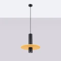 Lampa wisząca PELTA 1 czarna/żółta zwis SL.1883 SOLLUX LIGHTING