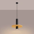 Lampa wisząca PELTA 1 czarna/żółta zwis SL.1883 SOLLUX LIGHTING