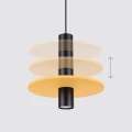 Lampa wisząca PELTA 1 czarna/żółta zwis SL.1883 SOLLUX LIGHTING