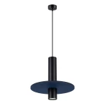 Lampa wisząca PELTA 1 czarna/granatowa zwis SL.1884 SOLLUX LIGHTING