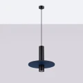 Lampa wisząca PELTA 1 czarna/granatowa zwis SL.1884 SOLLUX LIGHTING