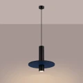 Lampa wisząca PELTA 1 czarna/granatowa zwis SL.1884 SOLLUX LIGHTING