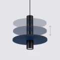 Lampa wisząca PELTA 1 czarna/granatowa zwis SL.1884 SOLLUX LIGHTING