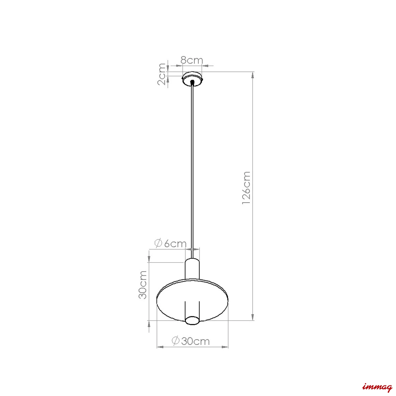 Lampa wisząca PELTA 1 czarna/granatowa zwis SL.1884 SOLLUX LIGHTING - wymiary