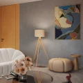 Lampa podłogowa NATT taupe lampa stojąca SL.1905 SOLLUX LIGHTING
