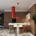 Lampa wisząca BILO czerwona zwis SL.2057 SOLLUX LIGHTING