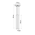 Lampa wisząca PASTELO 3P taupe zwis SL.2119 SOLLUX LIGHTING