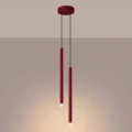 Lampa wisząca PASTELO 2 burgund zwis SL.2122 SOLLUX LIGHTING