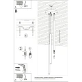 Lampa wisząca PASTELO 3P burgund zwis SL.2123 SOLLUX LIGHTING