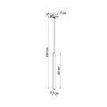 Lampa wisząca PASTELO 1 ultramaryna zwis SL.2125 SOLLUX LIGHTING