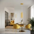 Lampa wisząca PASTELO 3P żółta zwis SL.2139 SOLLUX LIGHTING