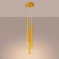 Lampa wisząca PASTELO 3P żółta zwis SL.2139 SOLLUX LIGHTING