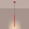 Lampa wisząca PASTELO 1 czerwona zwis SL.2141 SOLLUX LIGHTING
